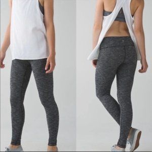 Lululemon Wunder Under Pant III Coco Pique Black White Leggings